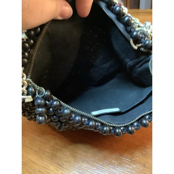 Vintage MCM Wooden Beaded Purse - Picture 3 of 9